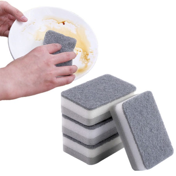 5 10 20PCS Kitchen Dish Sponge Remove Stains Sponge Clean Rub Sponge Scouring Pad For Washing